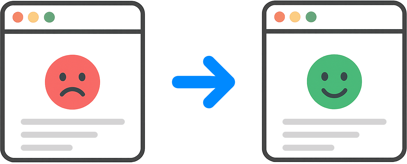 Redirect A to B